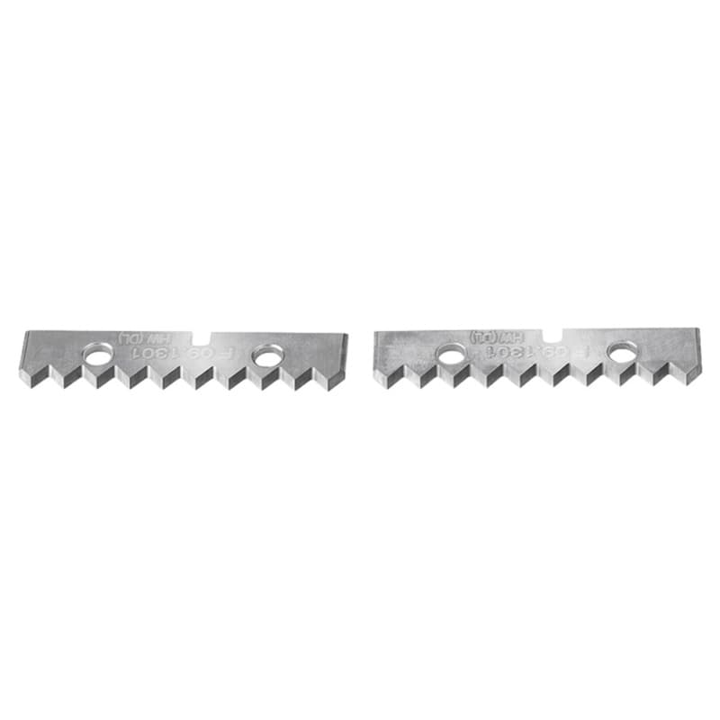50 x 12 x 1.5mm Insert Carbide Knives for 'V' Type Glue Joint Cutterheads (2 Pieces)