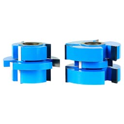 3-3/8" 2-Piece 3-Wing Stile/Rail Tongue/Groove Cabinet Door Cutter Set