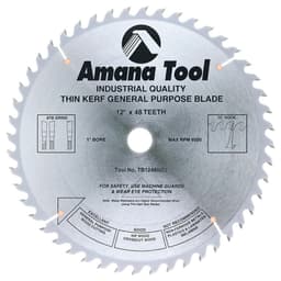 12" x 48 Teeth Thin Kerf Rip/Cross-Cut General Purpose Saw Blade