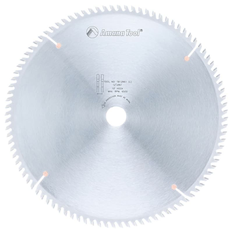 12" x 96 Teeth Thin Kerf Trim Saw Blade, Triple Chip Grind