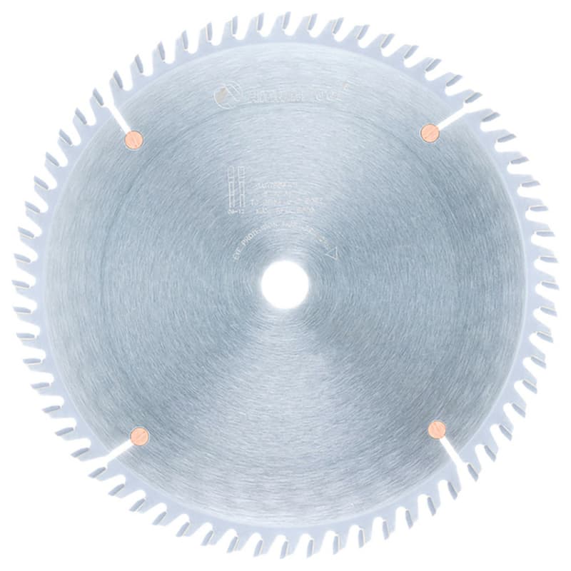 8" x 64 Teeth Thin Kerf Trim Saw Blade, Triple Chip Grind