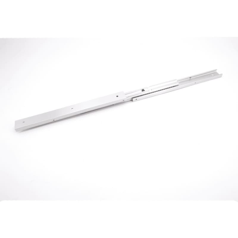 Low Profile Drawer Slide with 18lb. Capacity, Side Mount, 3/4 Extension, Anodized/Plain, 31-1/2"