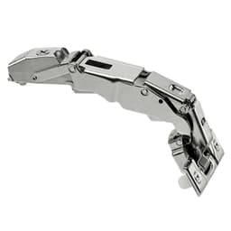 Clip Top 155° Opening Wide-Angled Hinge with BLUMOTION Soft-Closing, 45mm Bore Pattern, Full Overlay, Nickel-Plated, Dowelled