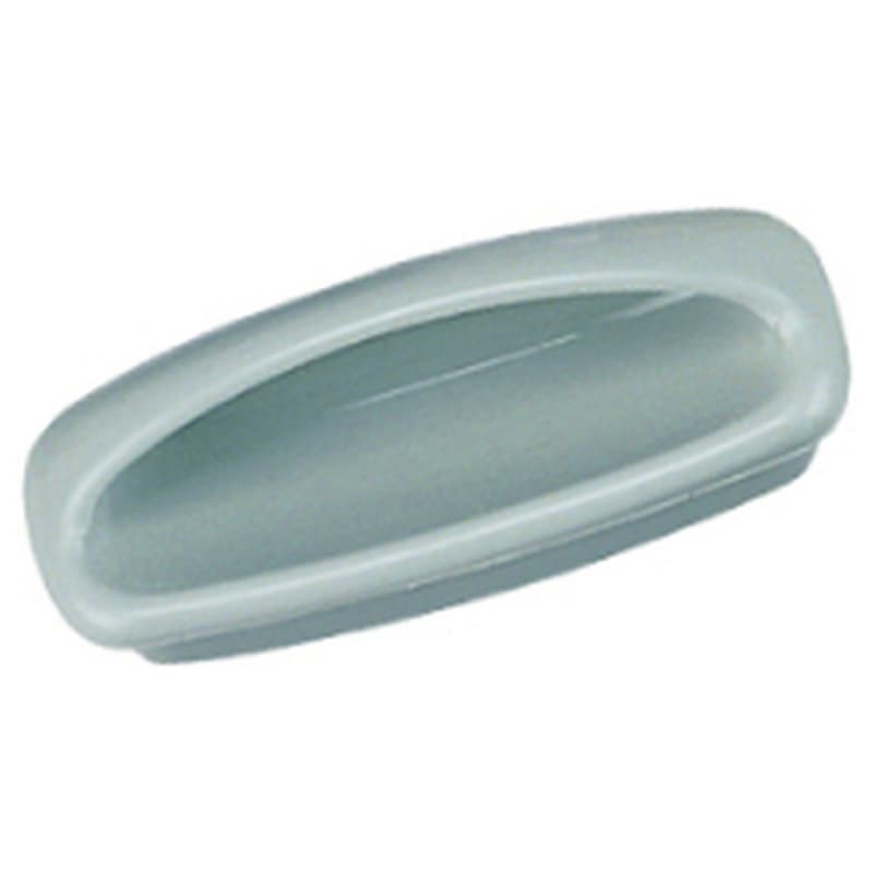 2-55/64" Plastic Flush Pull, Gray
