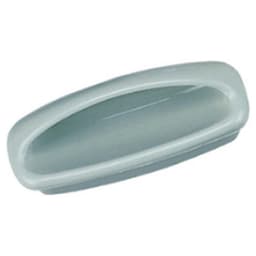 2-55/64" Plastic Flush Pull, Gray