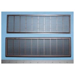 60mm x 220mm Vent Grill, Dark Brown