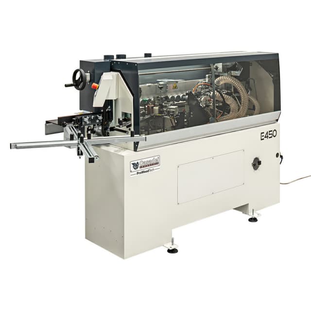 Casadei E450PM Automatic Edgebander with Inferior Holt-Melt Glue Pot (EVA)/Chain Panel-Feeding and Pre-Milling