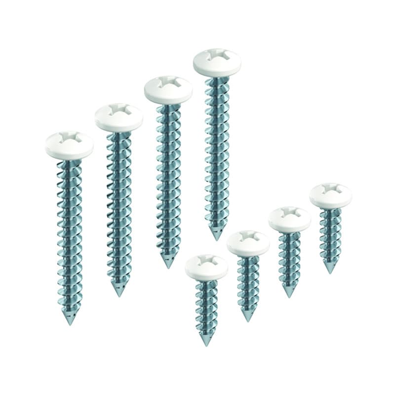 Closet-Pro HD Rod/Shelf Bracket Hardware, White Finish