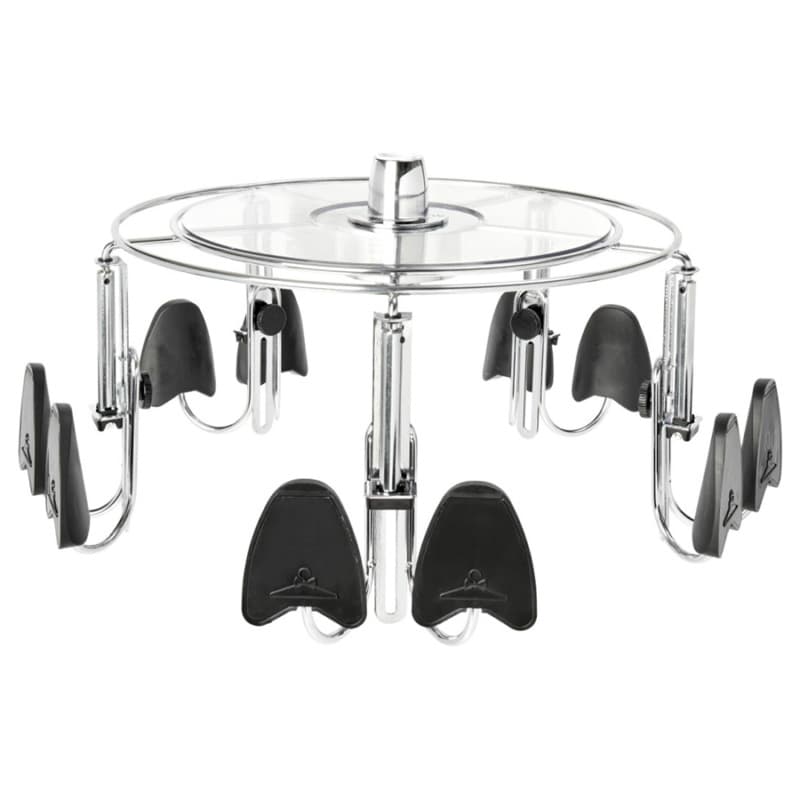18" Women's Lazy Shoe-Zen with Extra Shelf, Chrome Finish