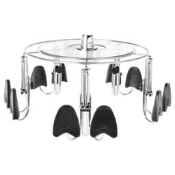 18" Women's Lazy Shoe-Zen with Extra Shelf, Chrome Finish