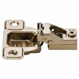 Series S 106° Opening Wrap-Around Face Frame Hinge, 45mm Boring Pattern, Self-Closing, 3/4" Overlay, Screw-On