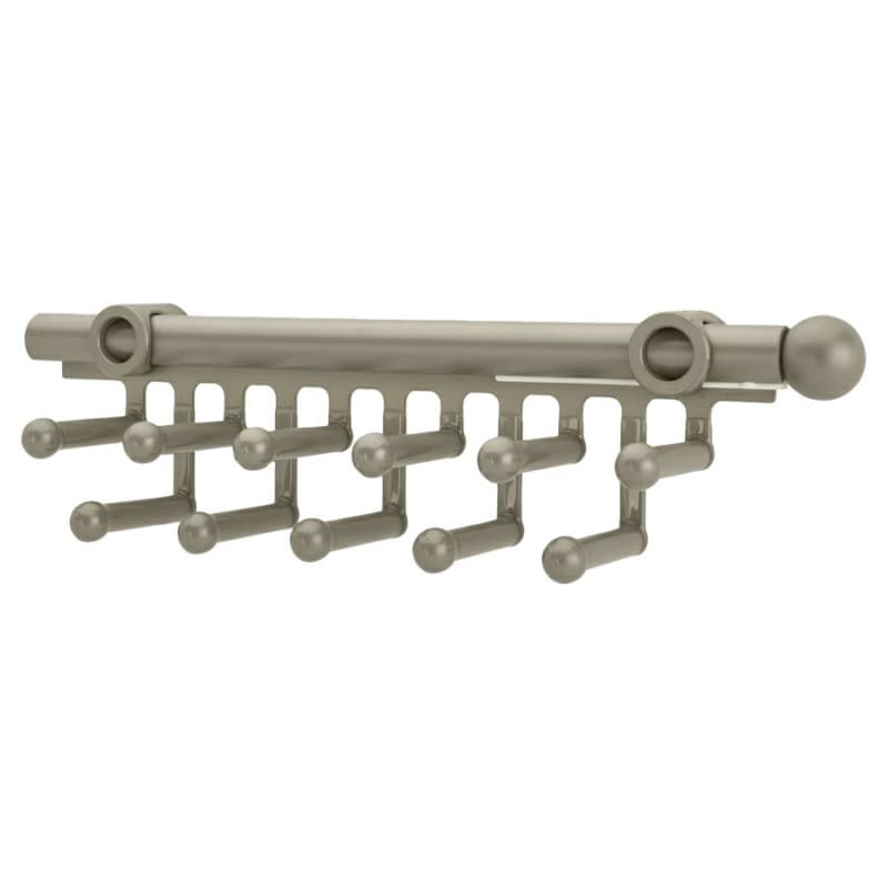 11-7/8" - 18-1/2" Pull-Out Tie/Scarf Organizer, Satin Nickel Finish