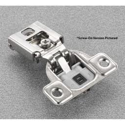 Excentra S 106° Opening Wrap-Around Face Frame Hinge, 45mm Boring Pattern, Silentia Soft-Closing, 3/4" Overlay, Screw-On