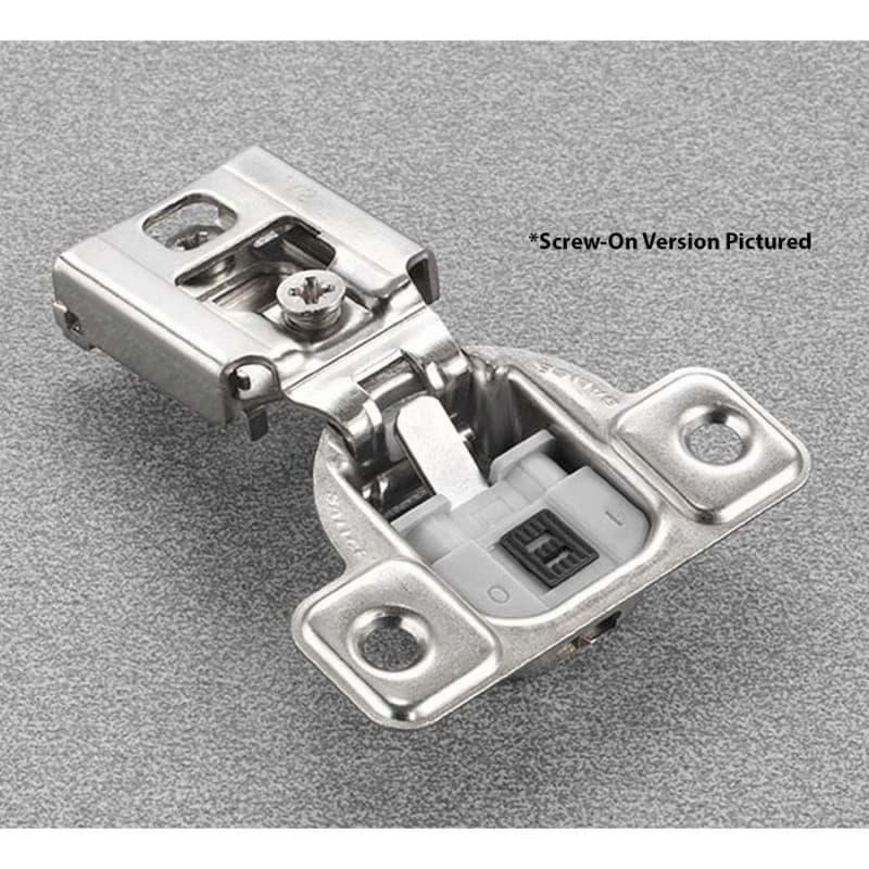 Series CU 106° Opening Wrap-Around Face Frame Hinge, 45mm Boring Pattern, Soft-Closing, 5/8" Overlay, Dowelled