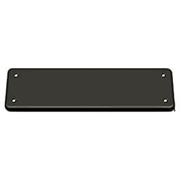Cover Plate 2-5/8" x 9-3/4" for DASH95, Paint Black