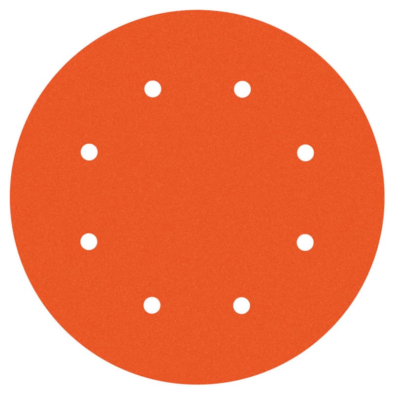 6" DynaCut Extreme Hook and Loop 40 Grit 25 Holes Vacuum Sanding Disc, Aluminum Oxide on Film (50/Pack)