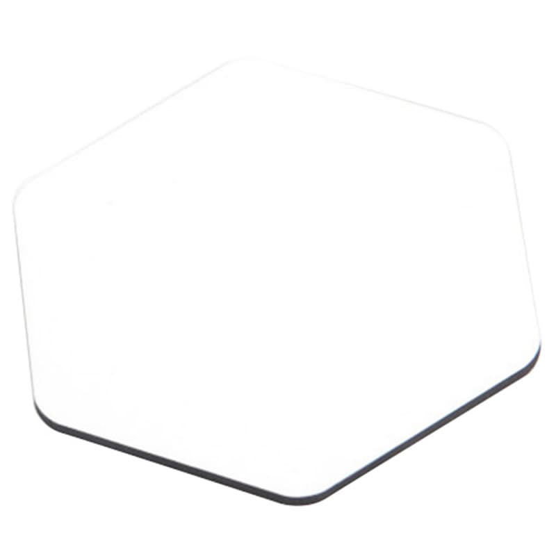 3/8" Foam Self-Adhesive Door Bumpers, White, Hexigonal, 5000 per Roll