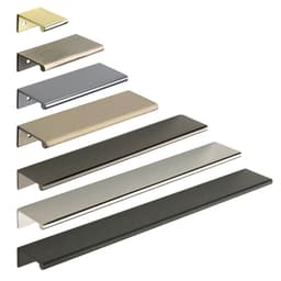 5/8" Tab Drawer Pull, Polished Brass
