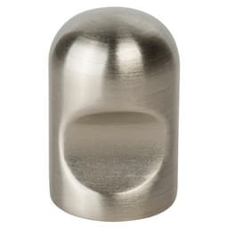 3/4" Notched Cylindrical Cabinet Knob, Satin Nickel