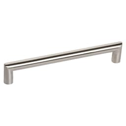 6-5/16" Angled Bar Drawer Pull, Satin Stainless Steel
