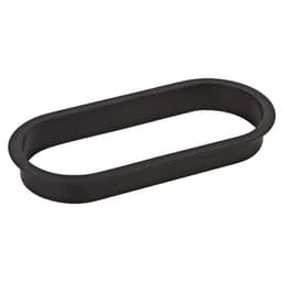 6-1/2" Large Oval Desk Grommet Liner, Matte Black