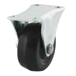 2-1/2" General Duty Soft Rubber Rigid Caster