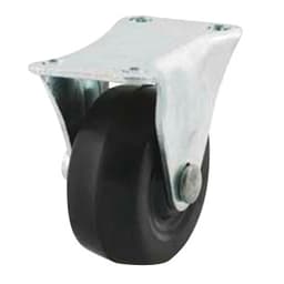 3" General Duty Soft Rubber Rigid Caster