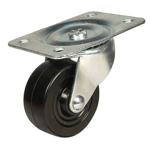 4" General Duty Soft Rubber Swivel Caster