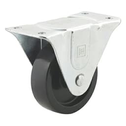 3" C-GSL Spring Loaded Hard Rubber Swivel Gate Caster