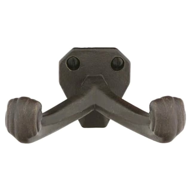 1-3/4" Tuscany Bronze Double Hook, Medium Bronze
