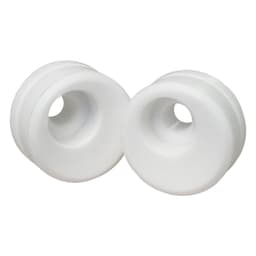 9/16" Euro Door Stop, White, 10/Pack