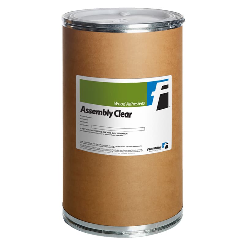 Assembly Wood Glue, Clear, 55 Gallon Drum