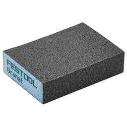 800 Grit 4-Sided Granat Sanding Sponge, 3-55/64" x 2-23/32" x 1-1/32