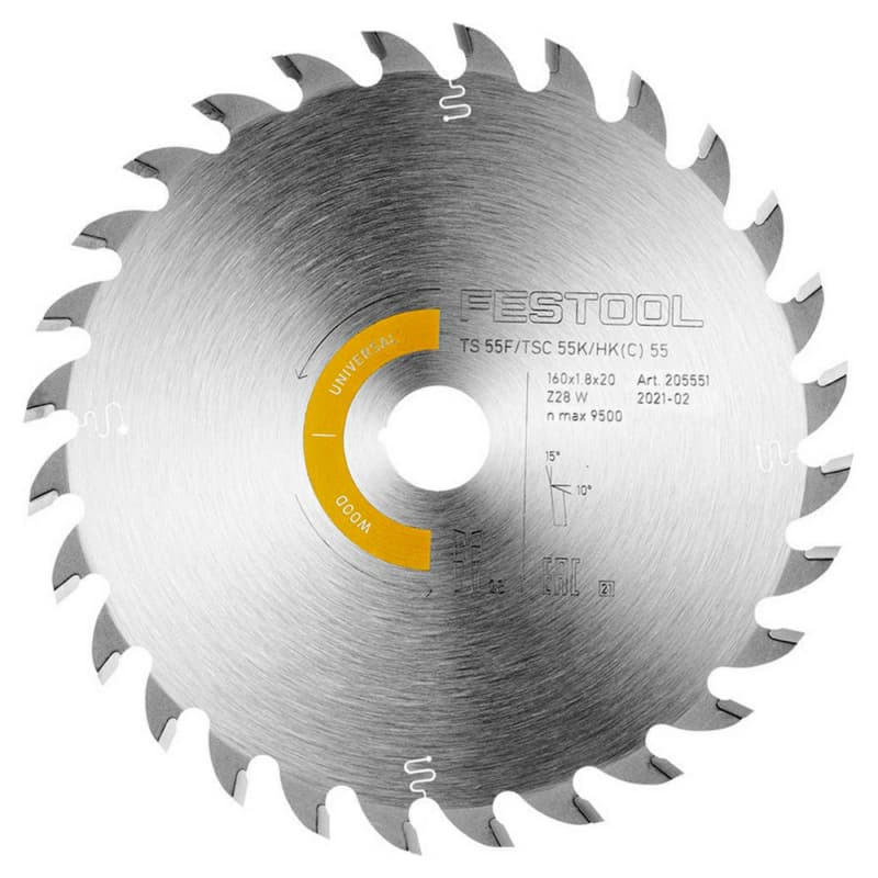 6-19/64" x 28 Teeth Saw Blade for Wood Universal