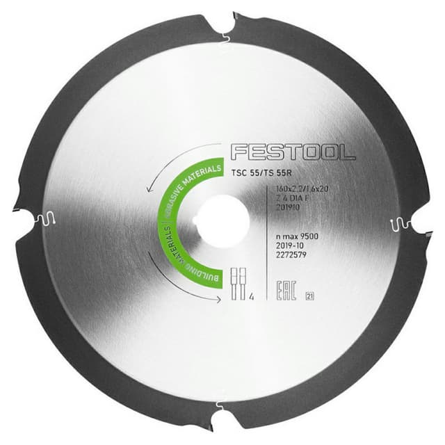6-19/64" x 4 Teeth Diamond Saw Blade for Abrasive Materials
