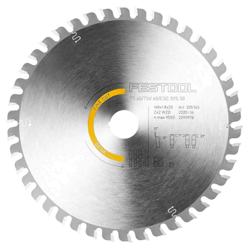 6-39/64" x 42 Saw Blade for Wood Fine Cut