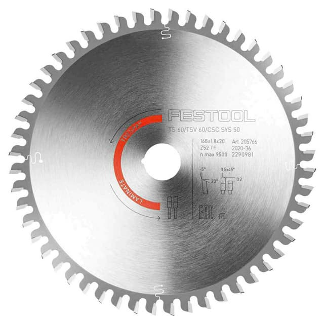 6-39/64" x 52 Diamond Saw Blade for Laminates