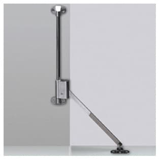 Klassik D 252mm Flap Stay with L258 D Support, Nickel-Plated