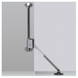 Klassik D 252mm Flap Stay with L258 D Support, Nickel-Plated