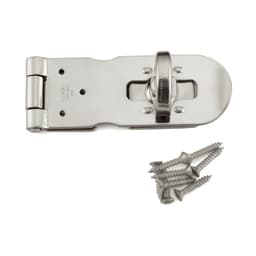 3-15/16" Screw-On Flathead Hasp, Polished