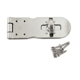 4-23/32" Screw-On Flathead Hasp, Polished