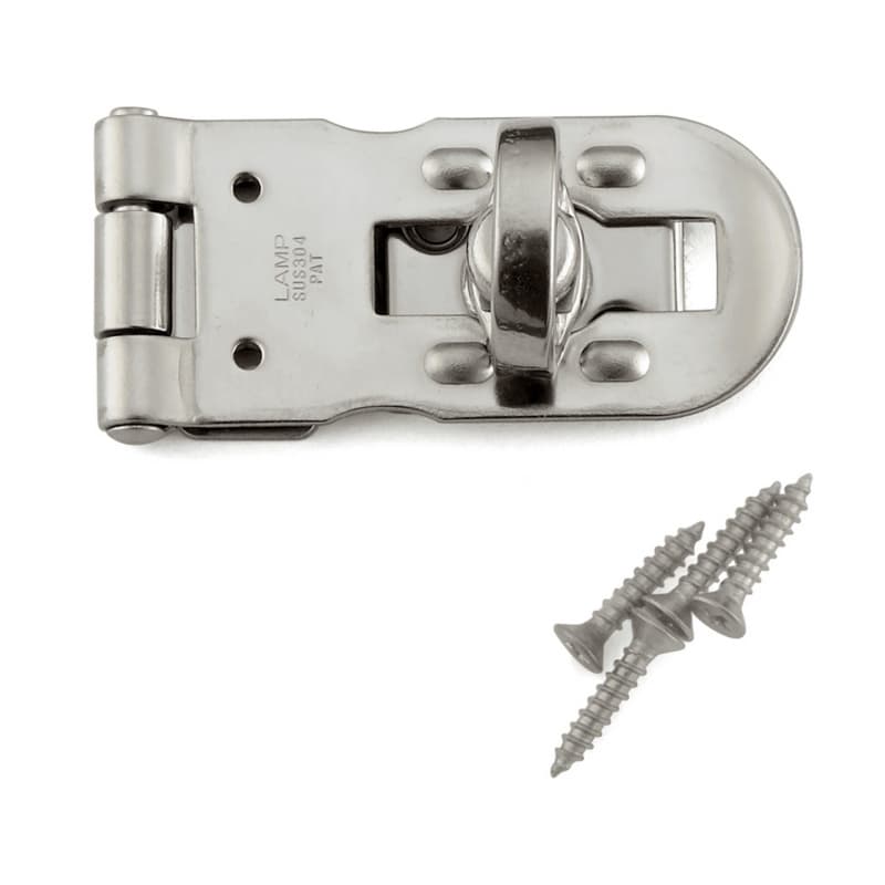 2" Screw-On Flathead Hasp, Polished