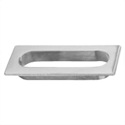 3-1/8" Flush Pull, Bright Brass