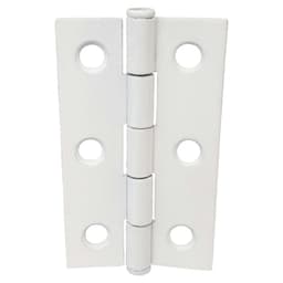 H123 Shutter Butt Hinge with Loose Pin, White