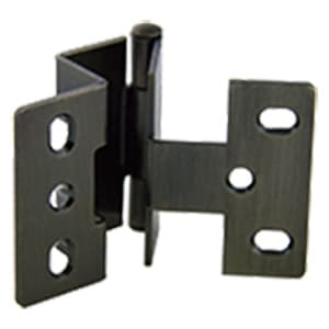270° Opening Armoire Hinge, Antique Brass