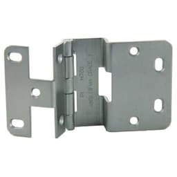 3/4" Overlay Institutional Hinge for 13/16" Doors, No Screws, Dull Chrome