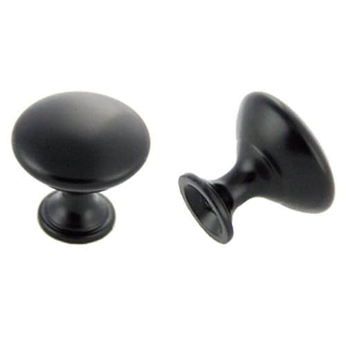30mm Round Knob, Matte Black