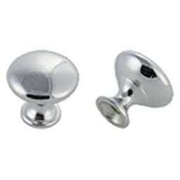 30mm Round Knob, Polished Chrome