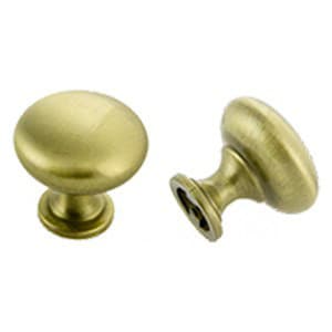 30mm Round Knob, Satin Brass