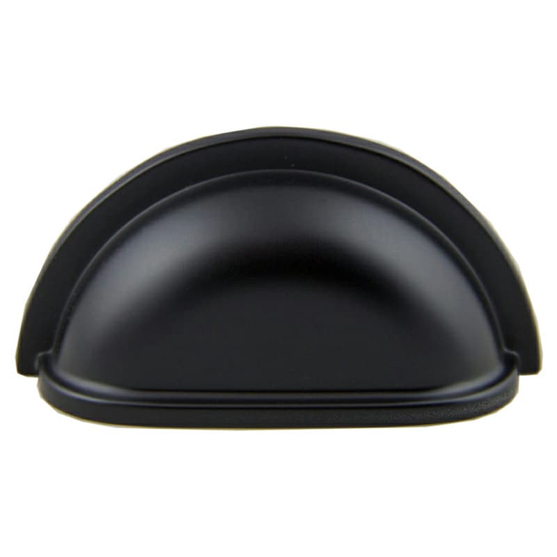 3" Cup Pull, Matte Black, 43mm Width